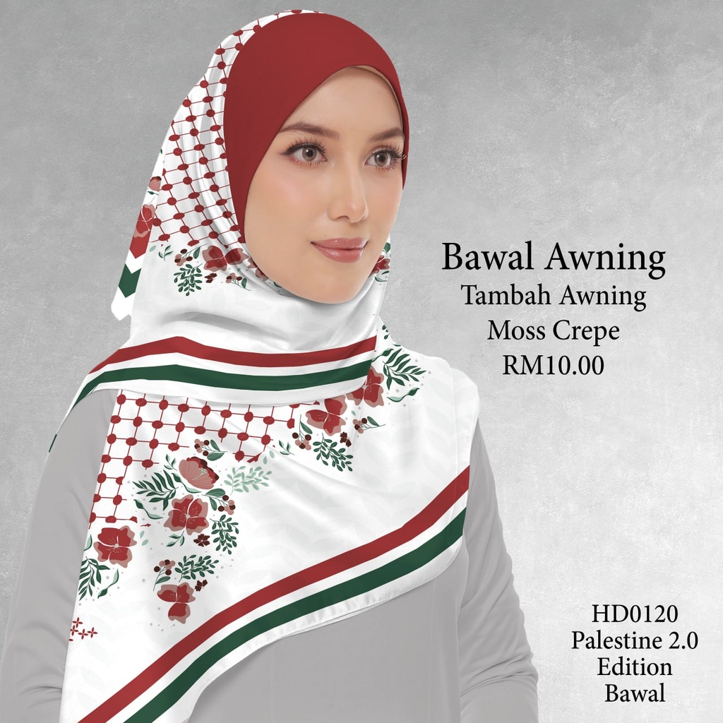 Tudung Bawal (Square Hijab) in HD0120