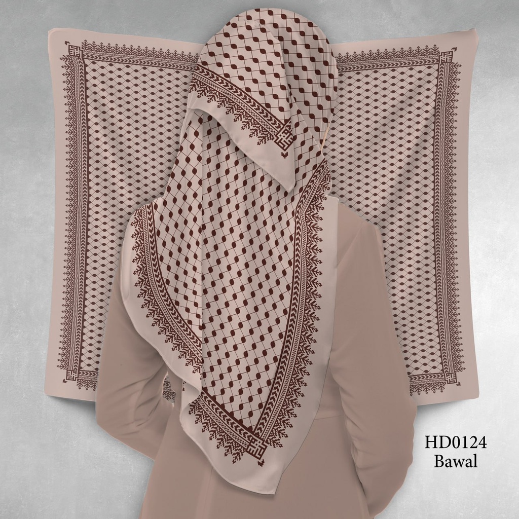 Tudung Bawal (Square Hijab) in HD0124