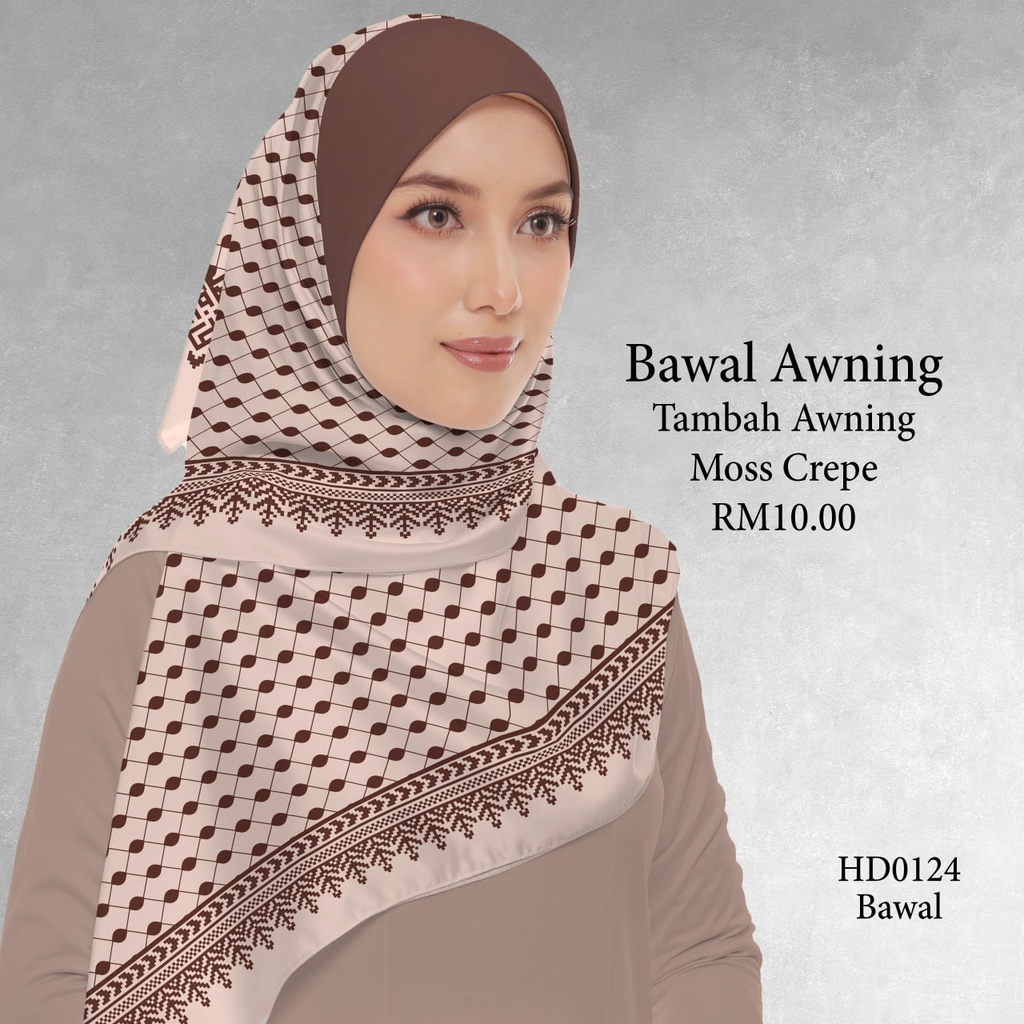 Tudung Bawal (Square Hijab) in HD0124