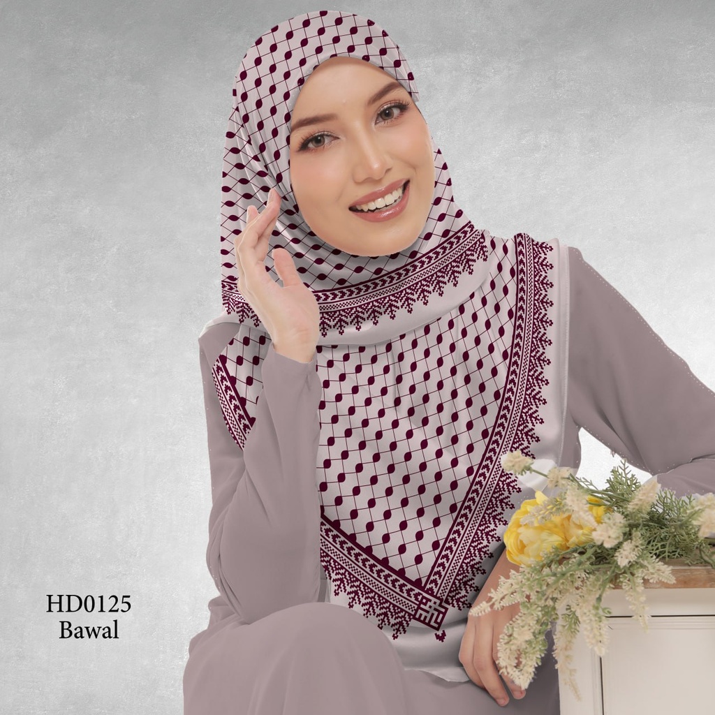 Tudung Bawal (Square Hijab) in HD0125