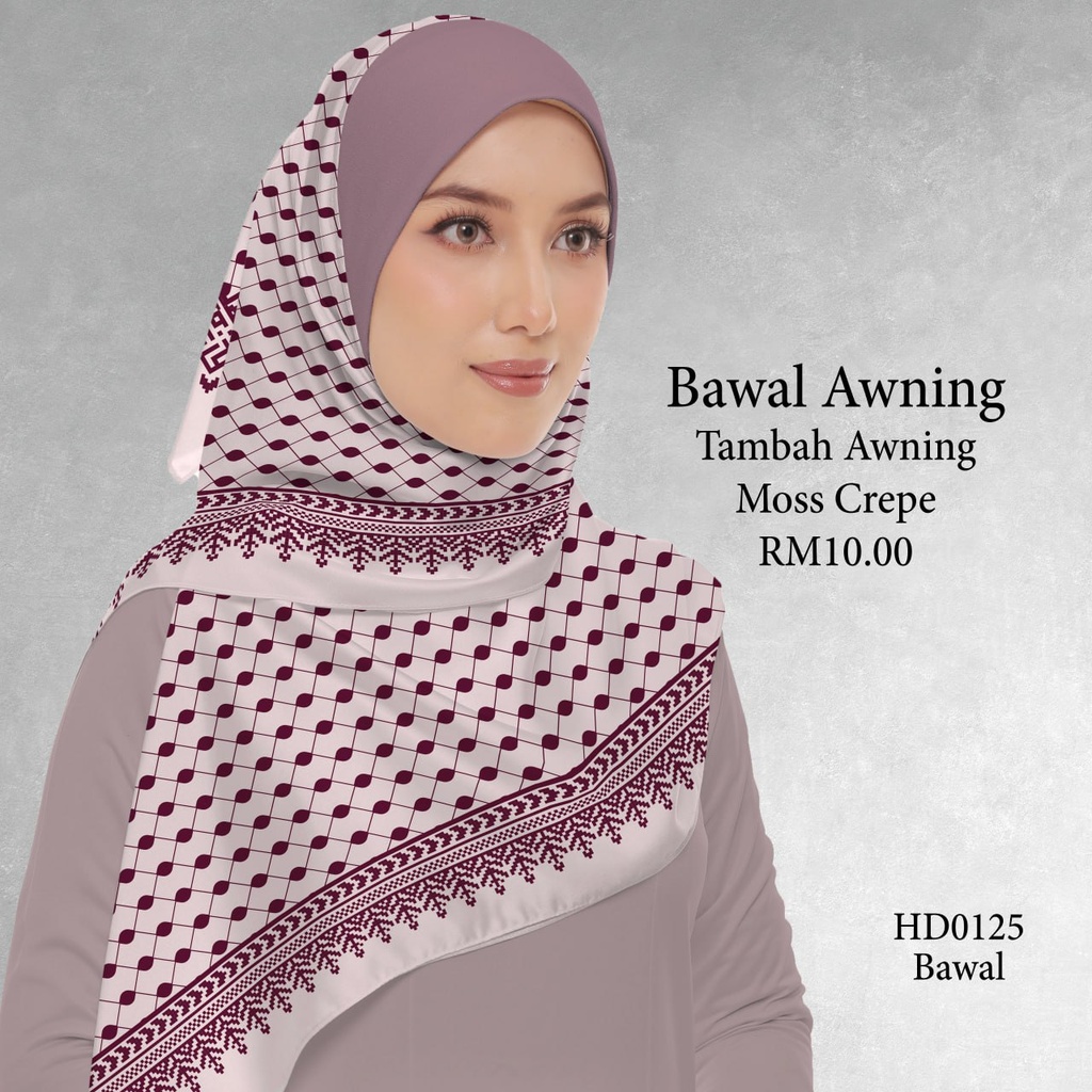 Tudung Bawal (Square Hijab) in HD0125