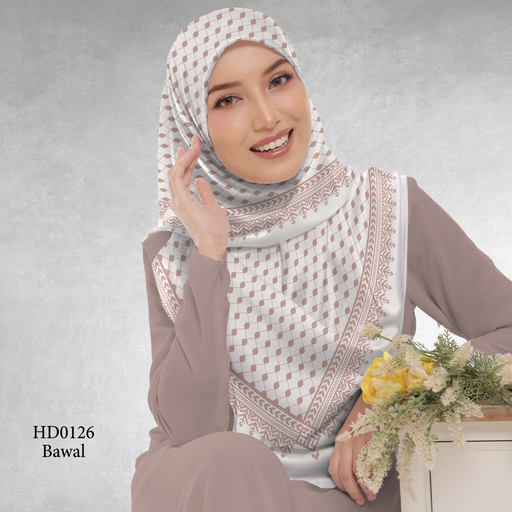 Tudung Bawal (Square Hijab) in HD0126