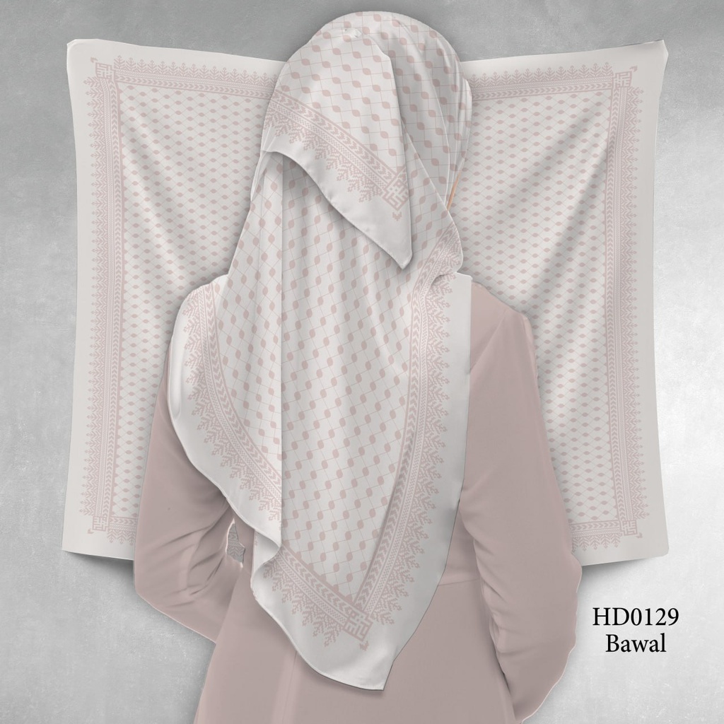 Tudung Bawal (Square Hijab) in HD0129