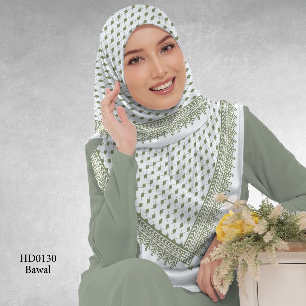 Tudung Bawal (Square Hijab) in HD0130