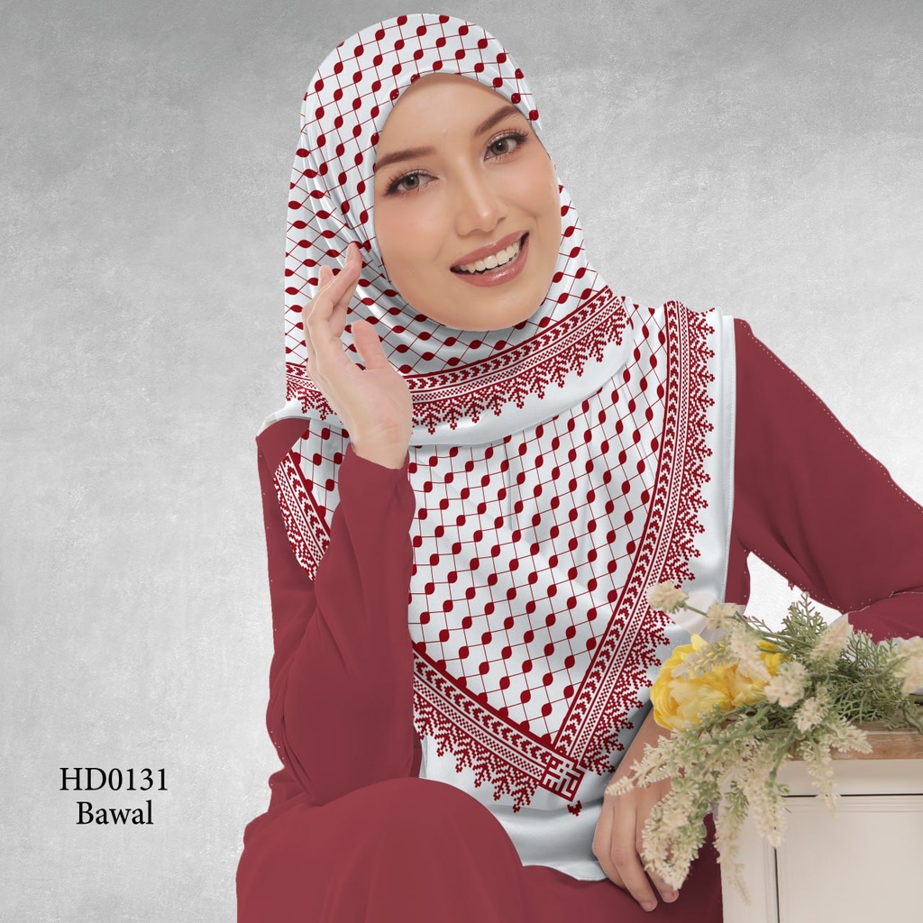 Tudung Bawal (Square Hijab) in HD0131