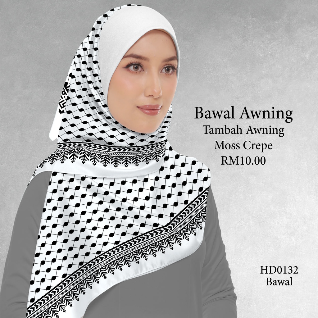 Tudung Bawal (Square Hijab) in HD0132