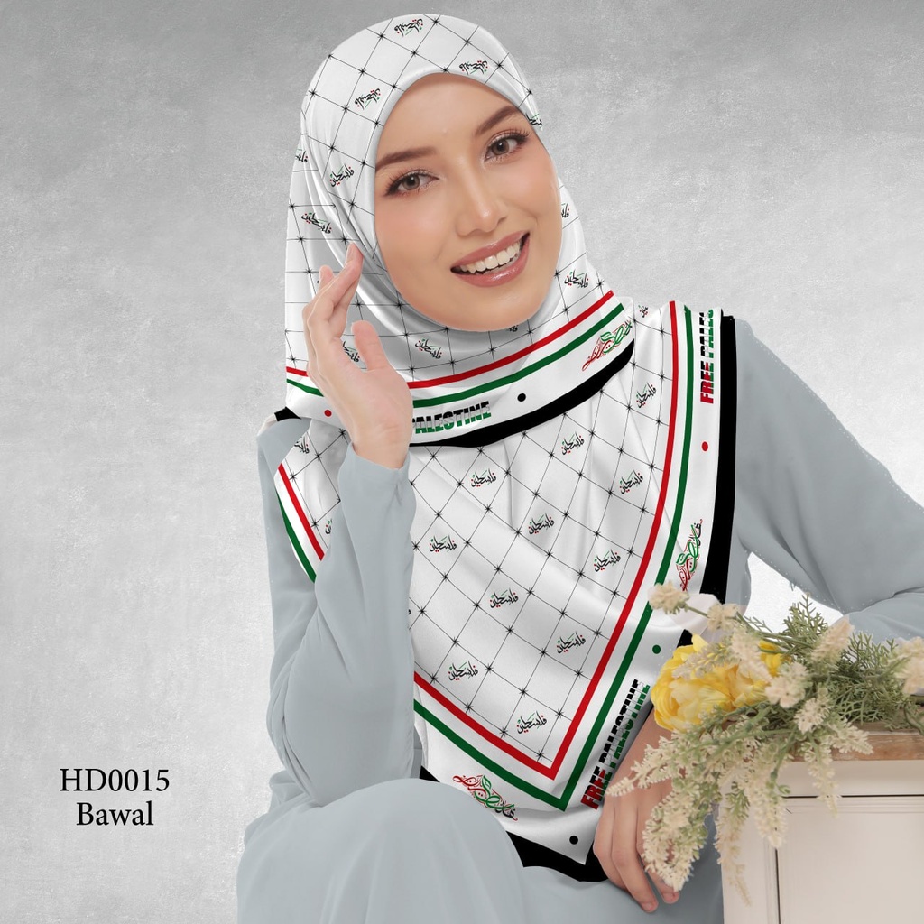 Tudung Bawal (Square Hijab) in HD0015