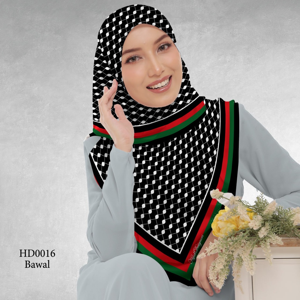 Tudung Bawal (Square Hijab) in HD0016