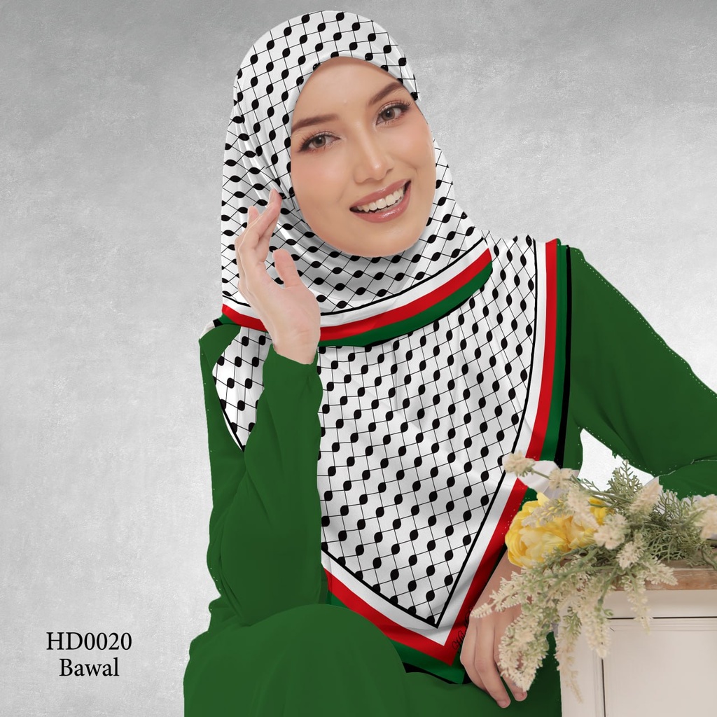 Tudung Bawal (Square Hijab) in HD0020