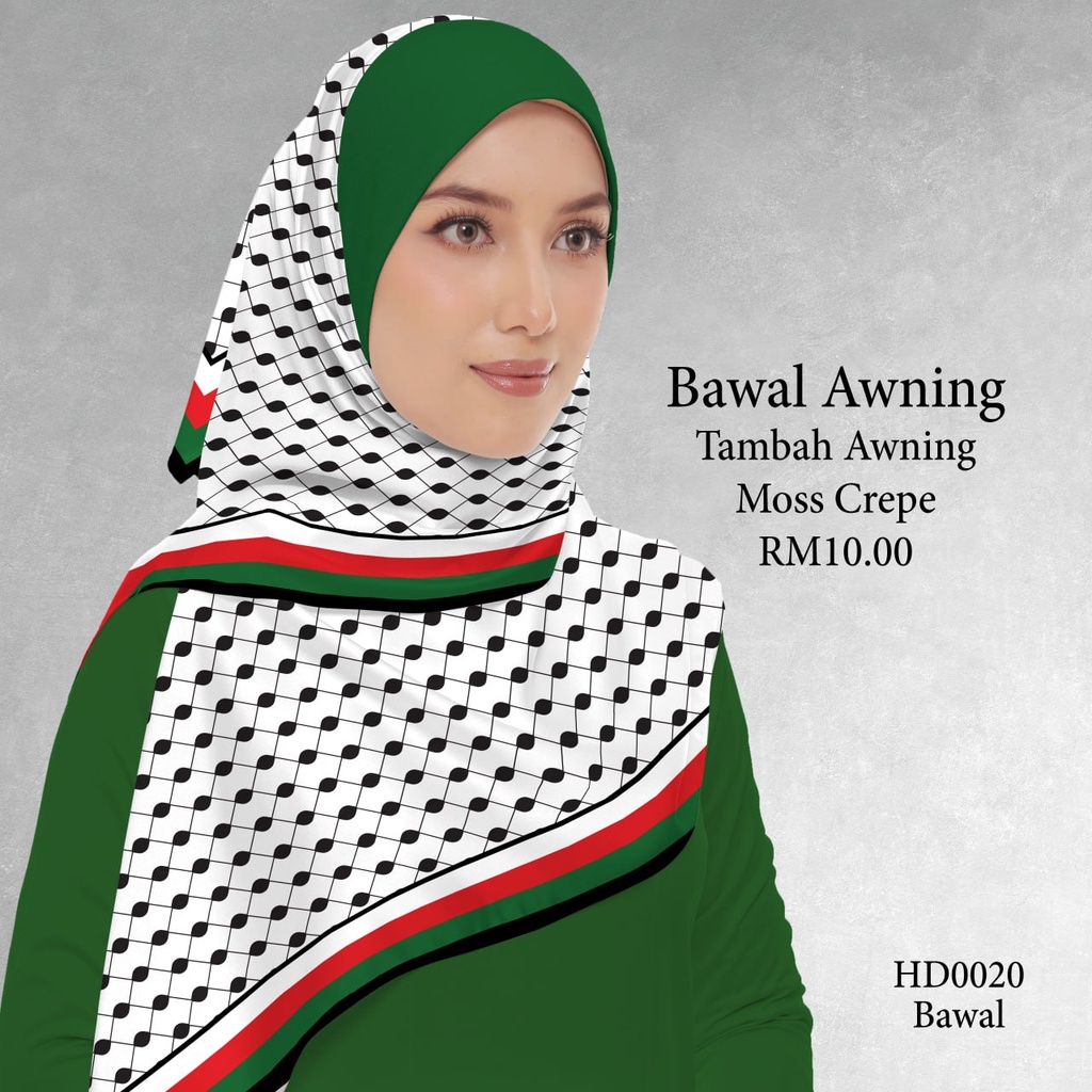 Tudung Bawal (Square Hijab) in HD0020