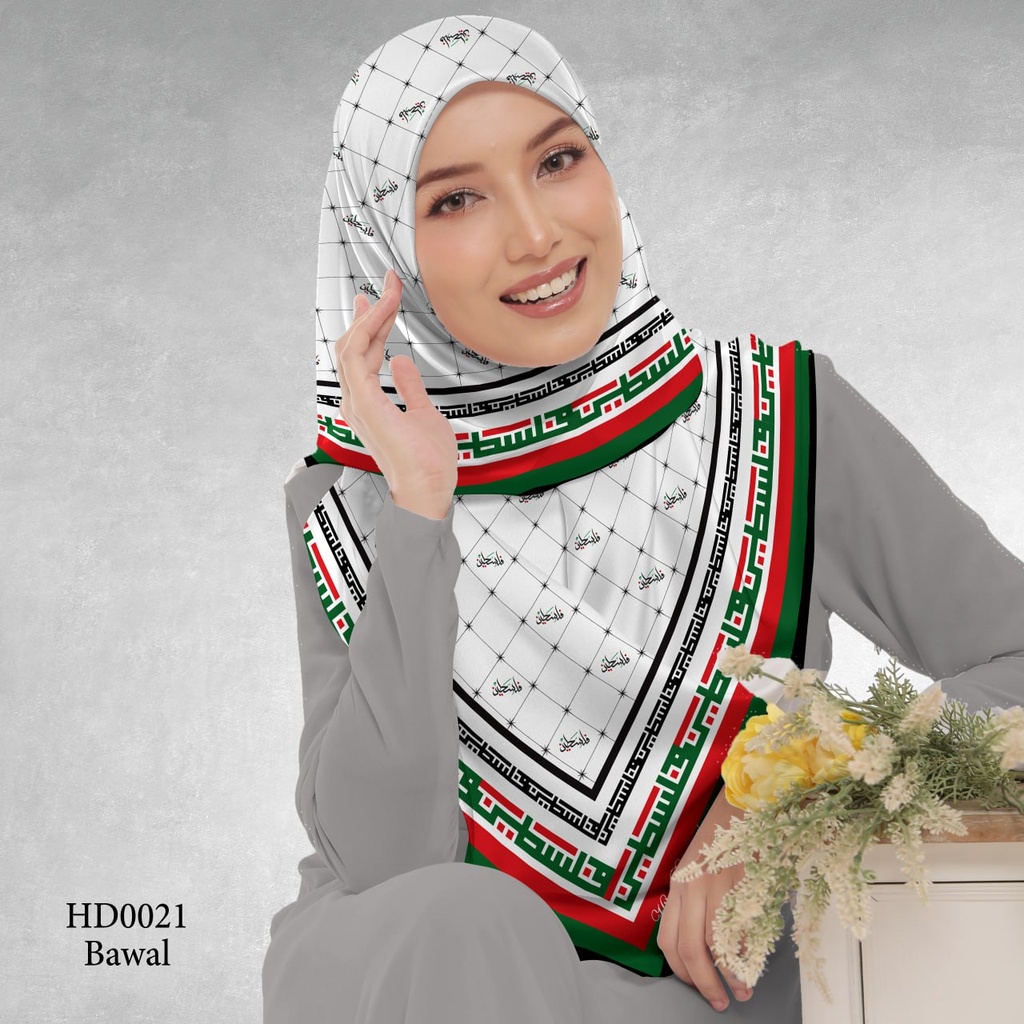 Tudung Bawal (Square Hijab) in HD0021