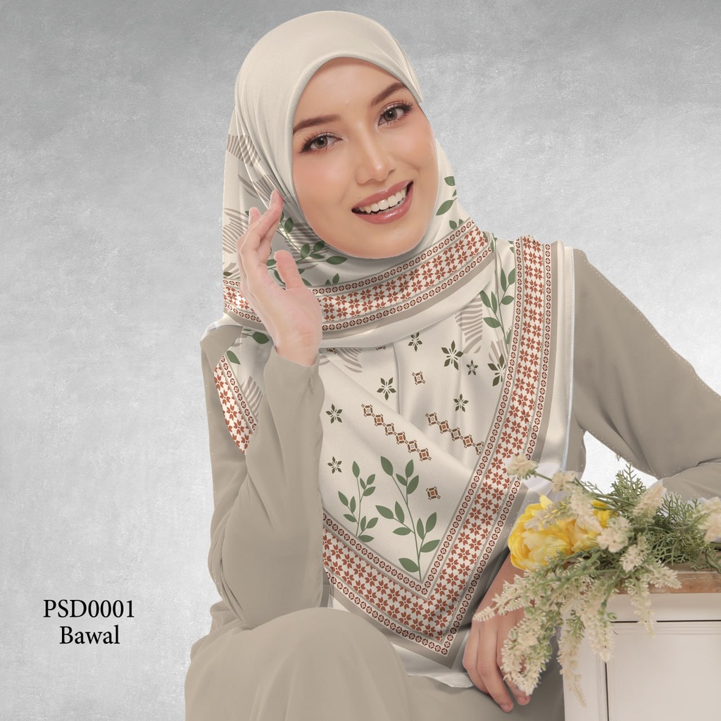 Tudung Bawal (Square Hijab) in PSD0001