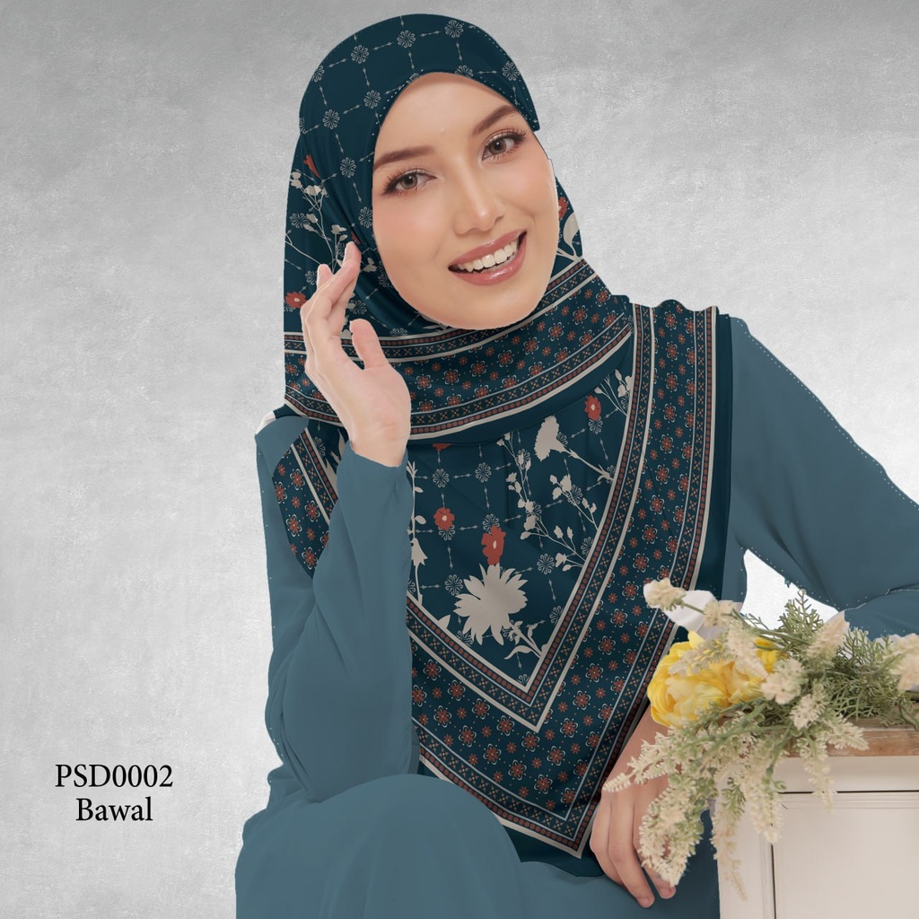 Tudung Bawal (Square Hijab) in PSD0002