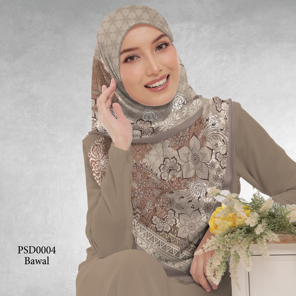 Tudung Bawal (Square Hijab) in PSD0004