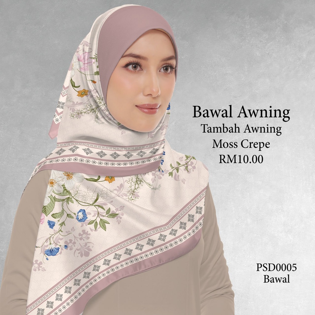 Tudung Bawal (Square Hijab) in PSD0005