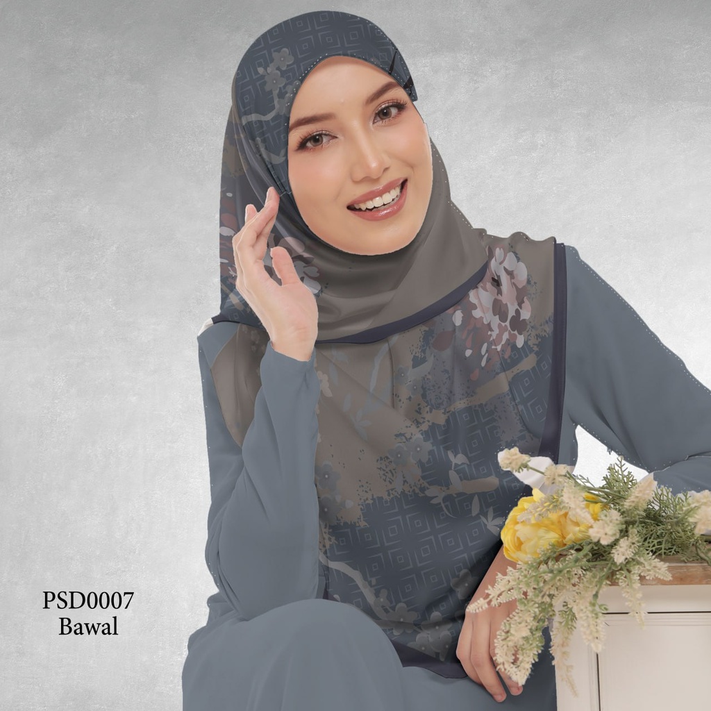 Tudung Bawal (Square Hijab) in PSD0007