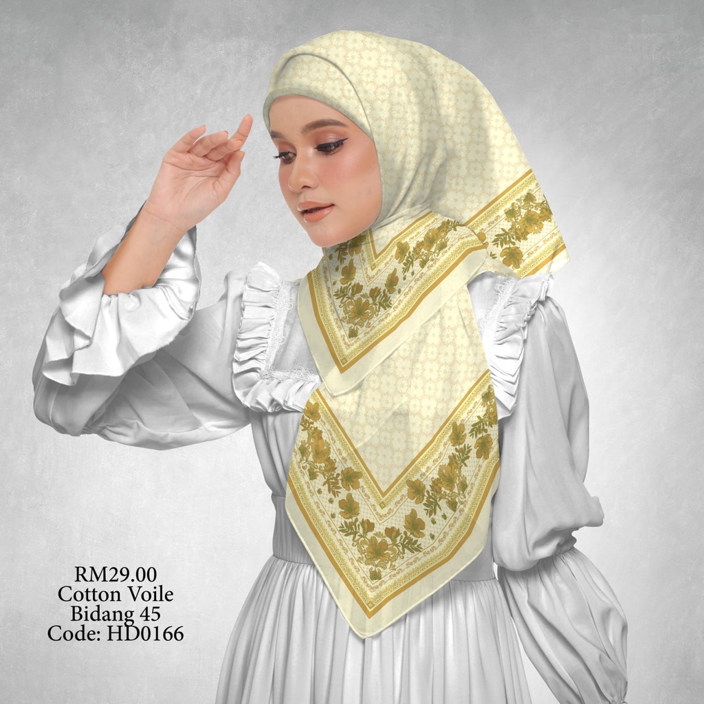 Tudung Bawal (Square Hijab) in HD0166