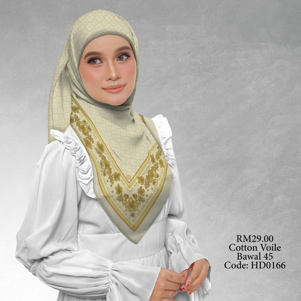 Tudung Bawal (Square Hijab) in HD0166