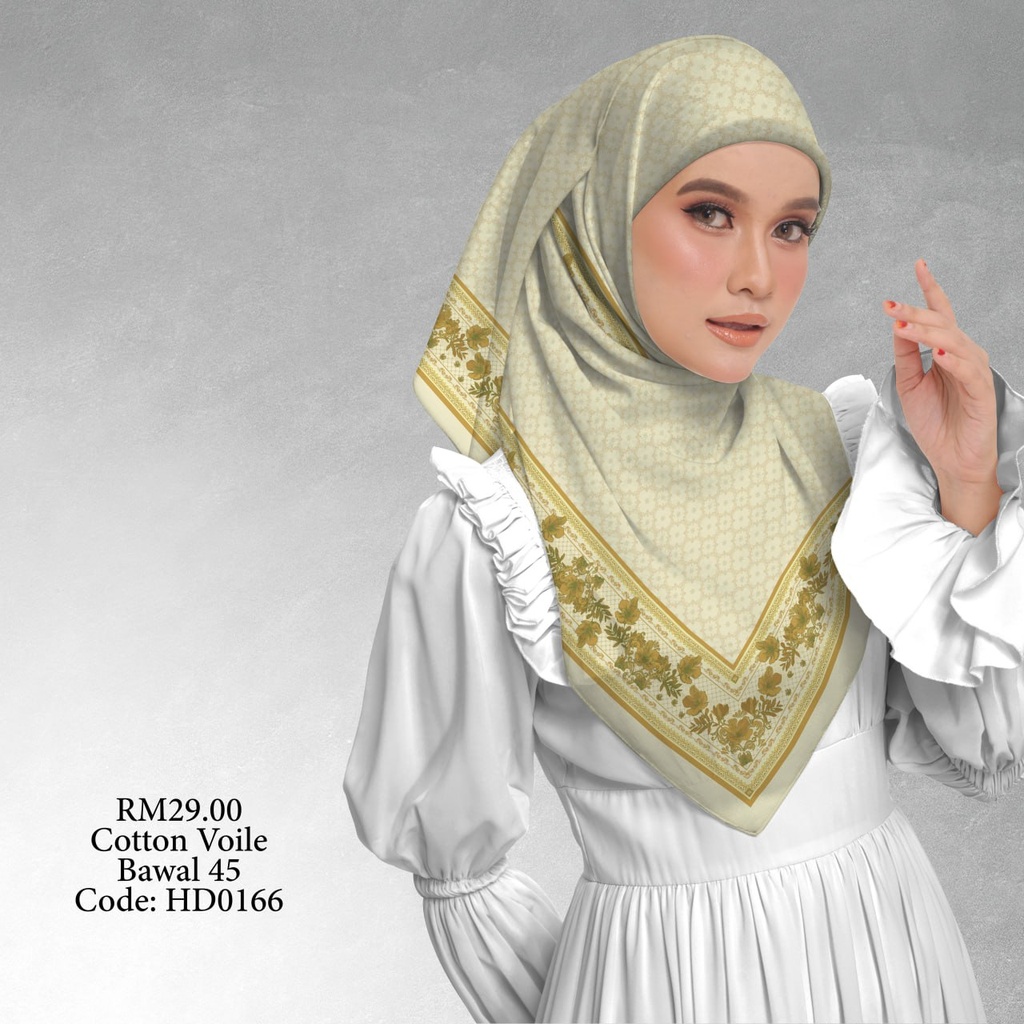 Tudung Bawal (Square Hijab) in HD0166