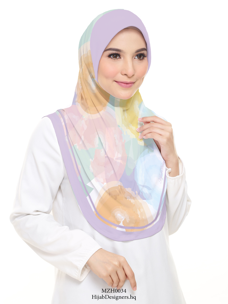 Tudung Sarung Printed in MZH0034