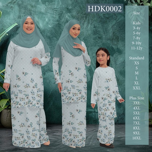 Baju Kurung Printed in HDK0002