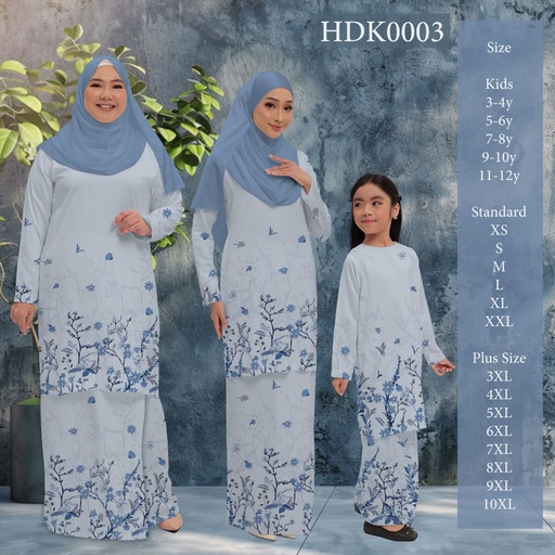 Baju Kurung Printed in HDK0003