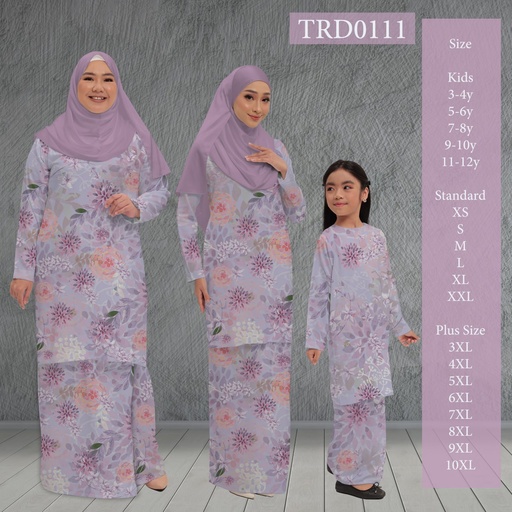 Baju Kurung Printed in TRD0111