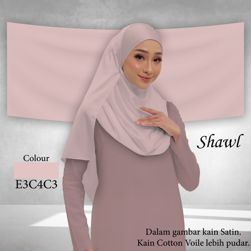 Shawl Plain E3C4C3