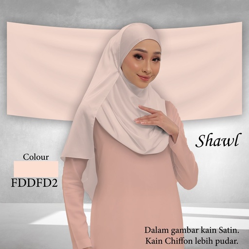 Shawl Plain FDDFD2