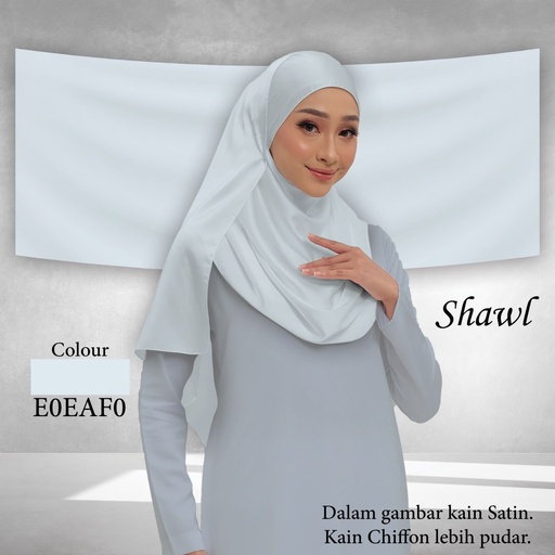 Shawl Plain E0EAF0 