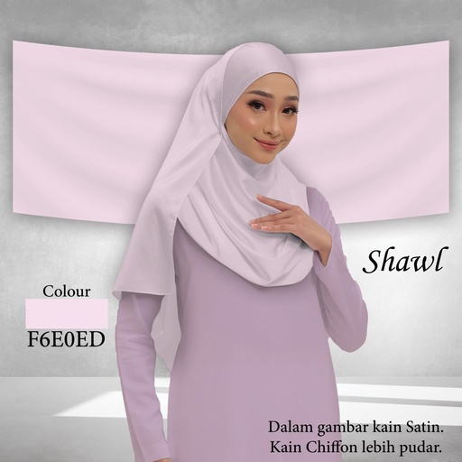 Shawl Plain F6E0ED 