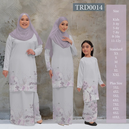 Baju Kurung Printed in TRD0014