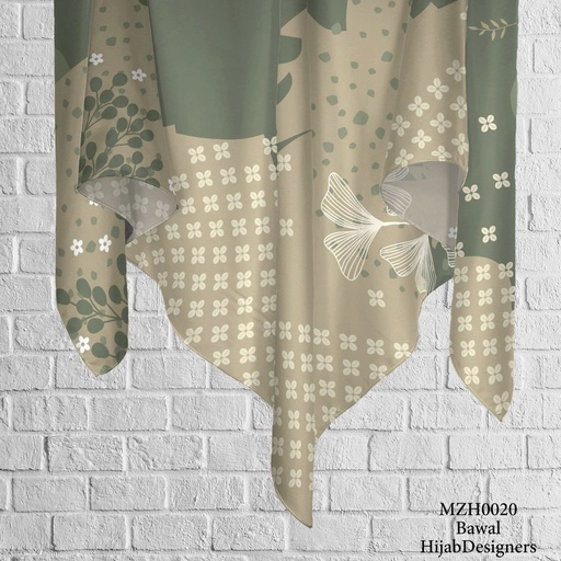 Tudung Bawal (Square Hijab) in MZH0020