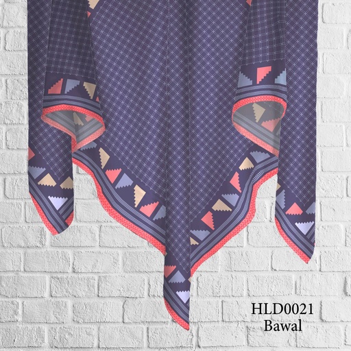 Tudung Bawal (Square Hijab) in HLD0021