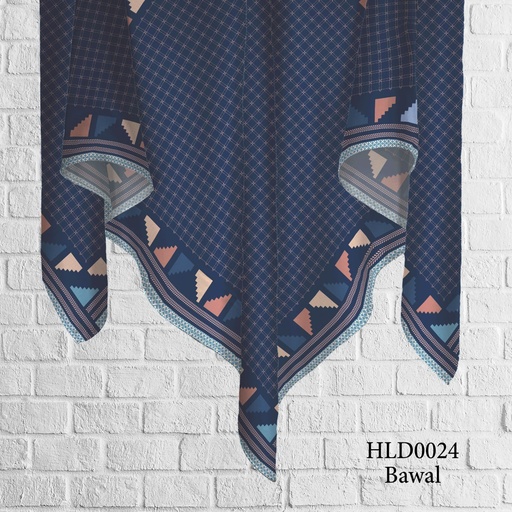 Tudung Bawal (Square Hijab) in HLD0024